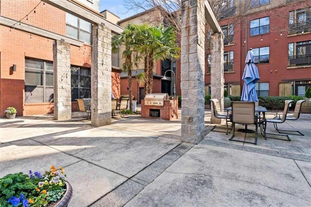 view of patio / terrace featuring grilling area