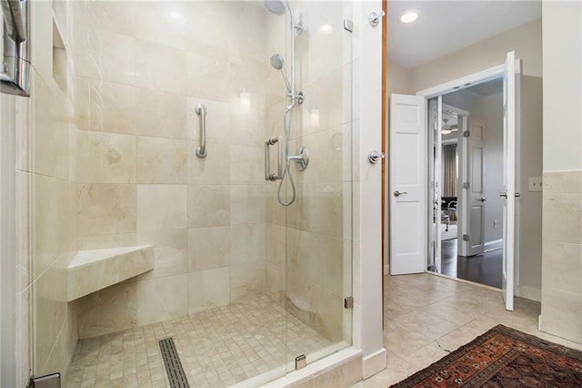 full bath with a stall shower