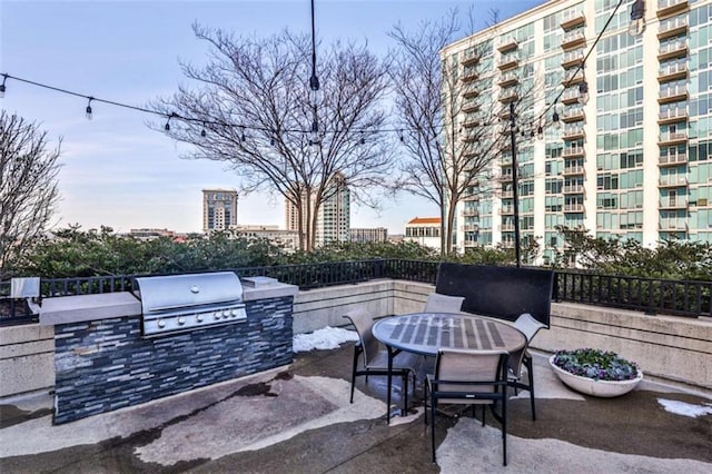 view of patio / terrace featuring area for grilling