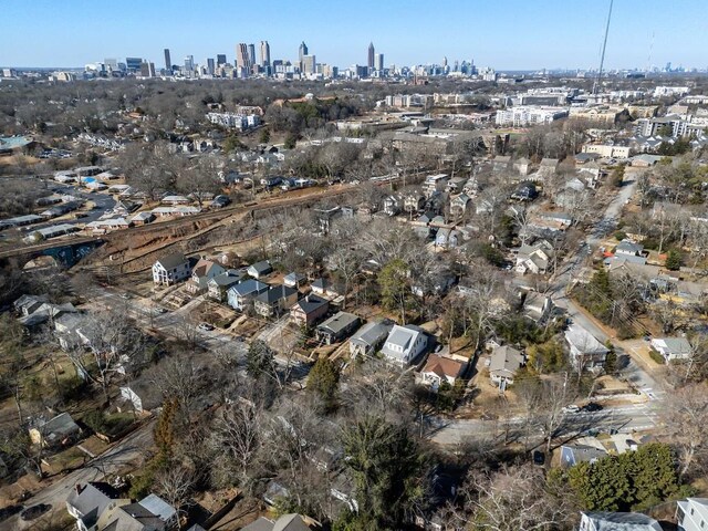 bird's eye view featuring a city view