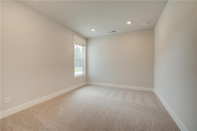 view of carpeted empty room