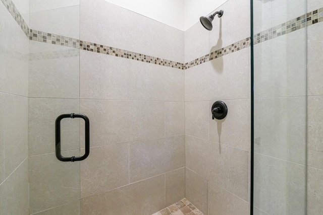 bathroom with walk in shower