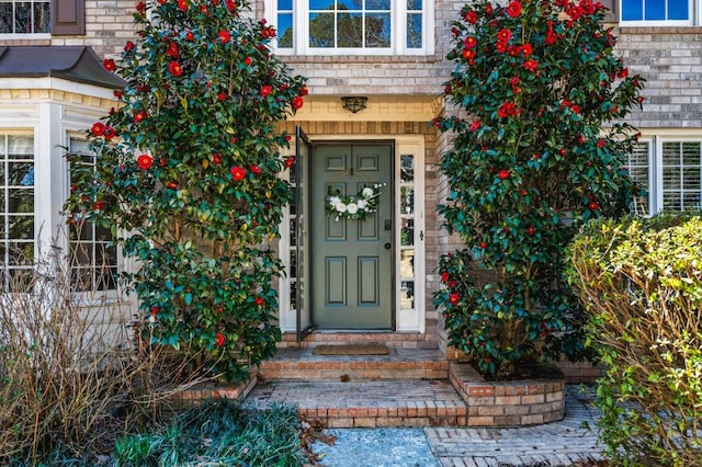 view of exterior entry