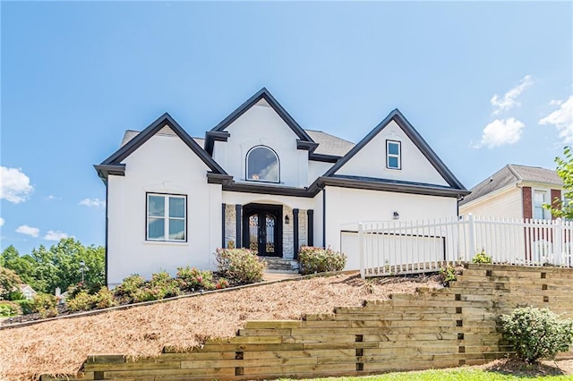 view of front of home with french doors