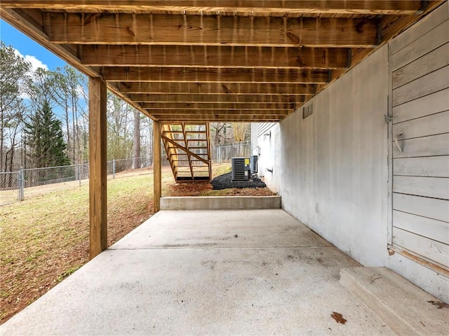 view of patio / terrace featuring cooling unit