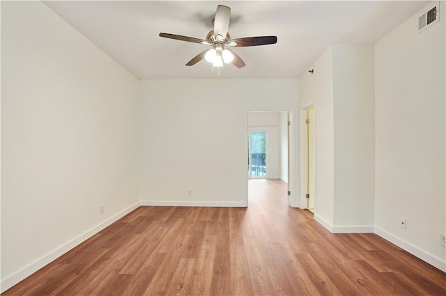 587 Virginia Ave NE Unit 315, Atlanta, GA 30306 - unfurnished room with visible vents, ceiling fan, baseboards, and light wood-style floors
