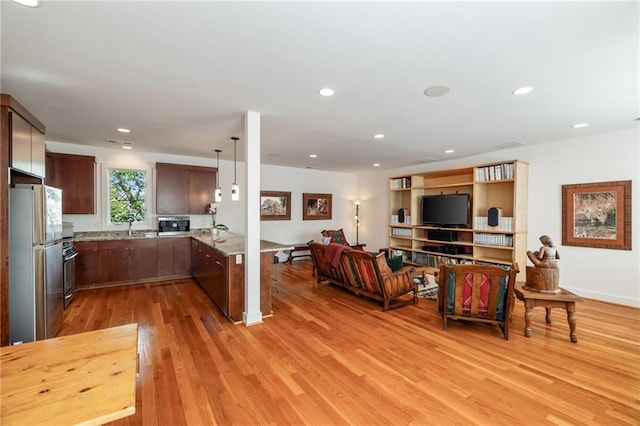 4835 Merlendale Ct, Atlanta, GA 30327 - living room with light wood-type flooring and recessed lighting