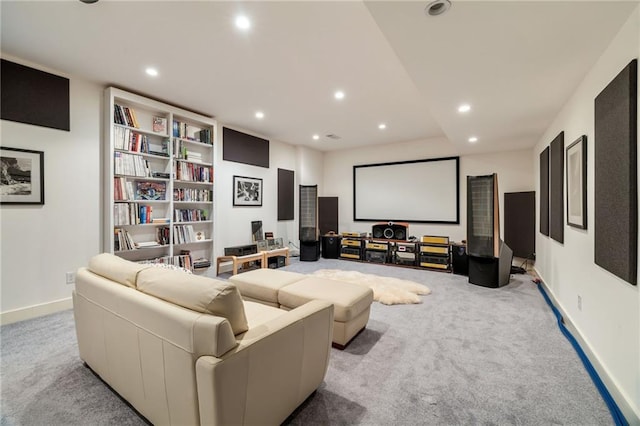 4835 Merlendale Ct, Atlanta, GA 30327 - home theater room with baseboards, recessed lighting, and carpet