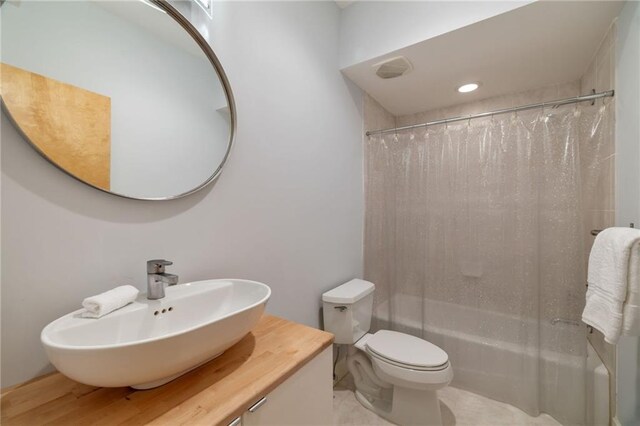 4835 Merlendale Ct, Atlanta, GA 30327 - full bathroom with shower / tub combo, vanity, and toilet