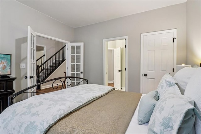 1006 Amberton Ln, Powder Springs, GA 30127 - bedroom with french doors