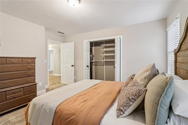 1006 Amberton Ln, Powder Springs, GA 30127 - bedroom with light carpet and a closet