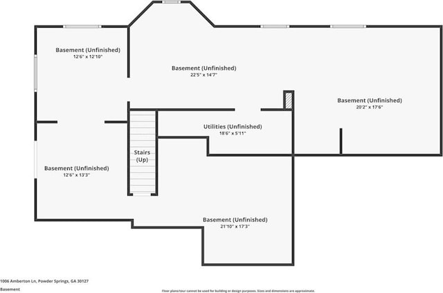 1006 Amberton Ln, Powder Springs, GA 30127 - floor plan / room layout