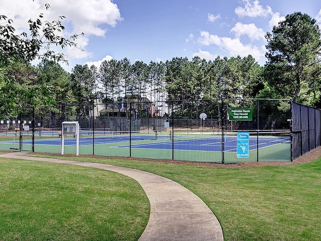 1006 Amberton Ln, Powder Springs, GA 30127 - view of tennis court