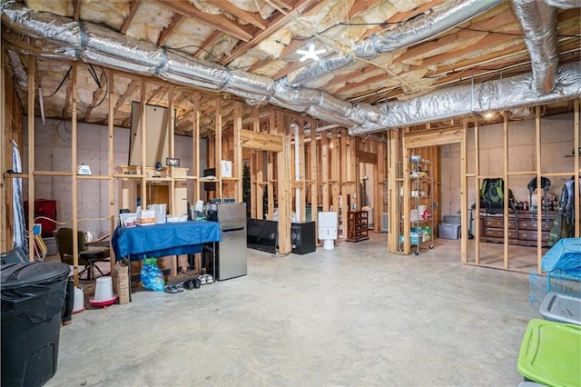 view of basement