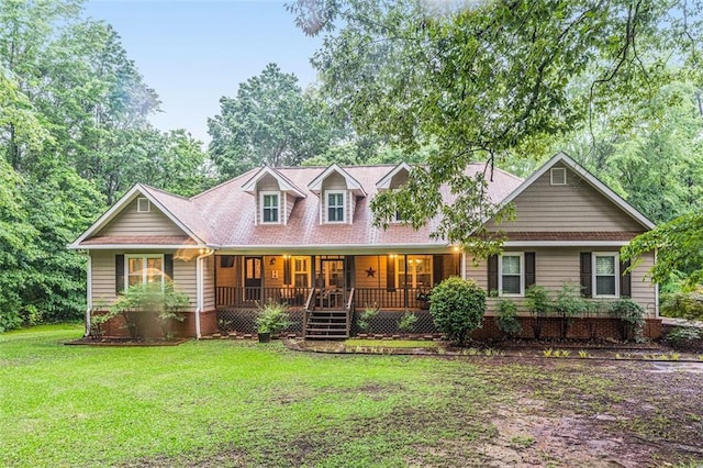324 Kibbee Rd, Mcdonough, GA 30252 - view of front of house featuring a front lawn and a porch