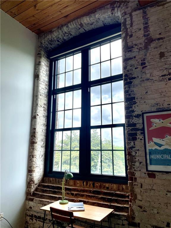 details with wood ceiling
