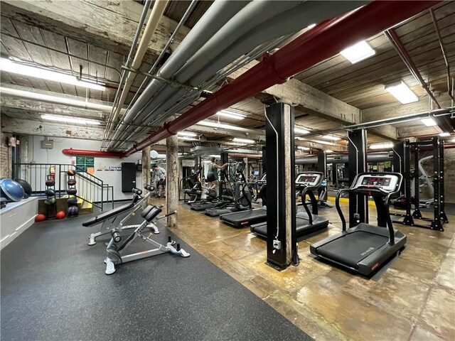 view of gym