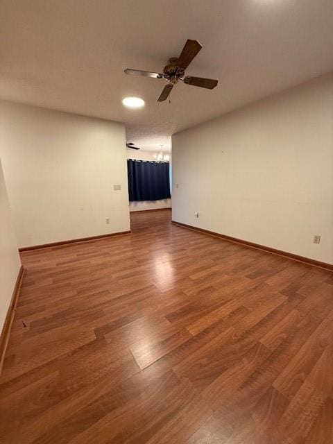 100 Walter Leon Dr, Chatsworth, GA 30705 - spare room featuring ceiling fan and wood finished floors