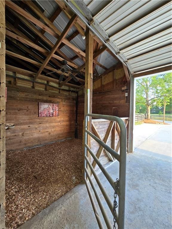 view of horse barn