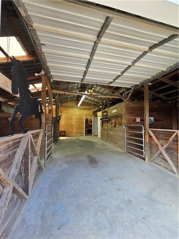 view of horse barn