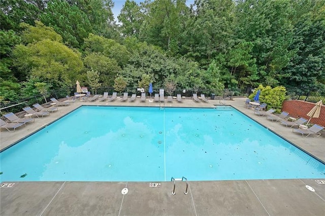 view of pool