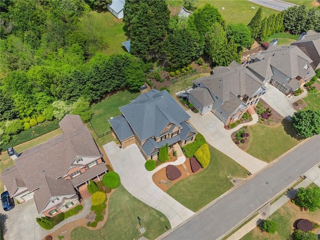 bird's eye view featuring a residential view