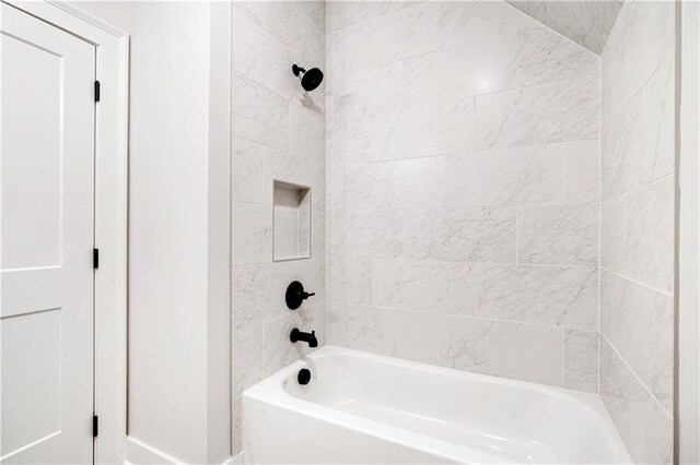 full bath with bathing tub / shower combination