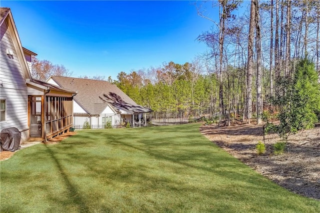 39 Telfair Ct, Acworth, GA 30101 - view of yard featuring a sunroom