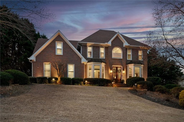 view of front facade with brick siding