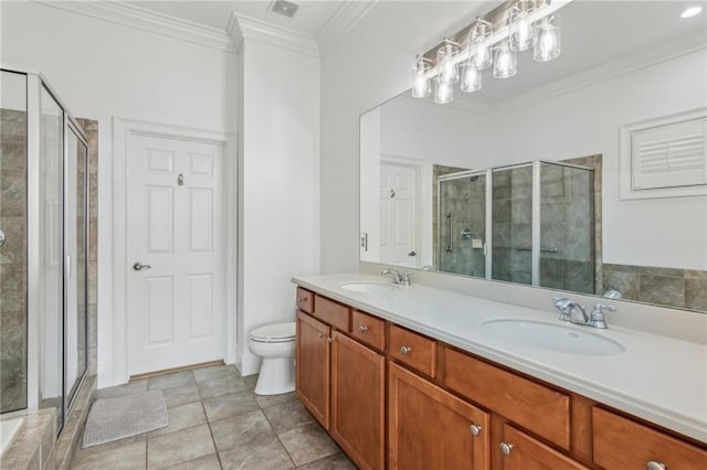 bathroom with plus walk in shower and tile patterned flooring