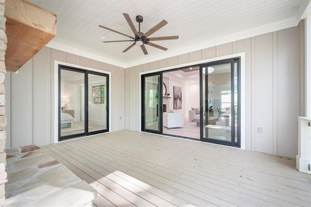 5990 Watermark Cv, Gainesville, GA 30506 - deck with a ceiling fan