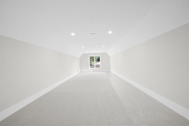 5990 Watermark Cv, Gainesville, GA 30506 - bonus room featuring lofted ceiling, light colored carpet, recessed lighting, and baseboards