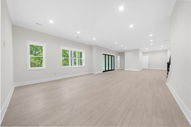 5990 Watermark Cv, Gainesville, GA 30506 - empty room featuring light wood-style floors, baseboards, and recessed lighting