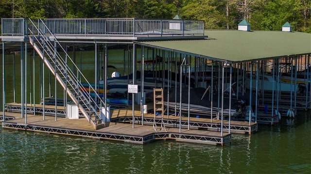 5990 Watermark Cv, Gainesville, GA 30506 - dock area featuring a water view and boat lift