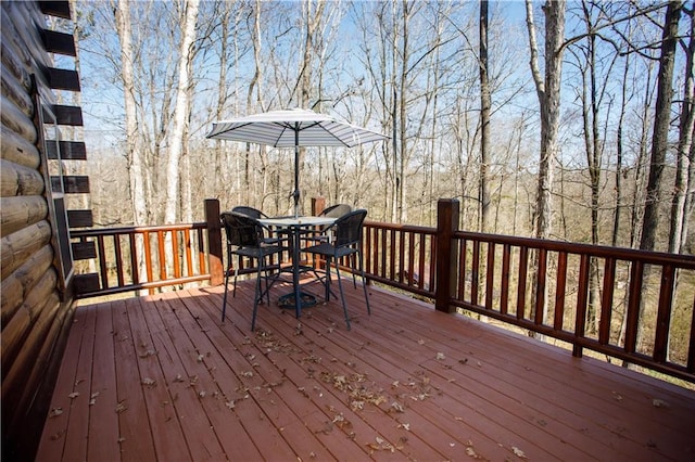 1225 Pitts Chapel, Newborn, GA 30056 - wooden terrace featuring outdoor dining area