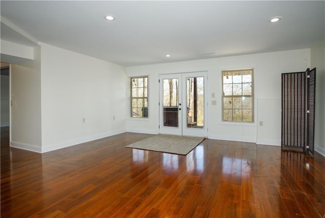 1225 Pitts Chapel, Newborn, GA 30056 - unfurnished room with wood finished floors, baseboards, and recessed lighting