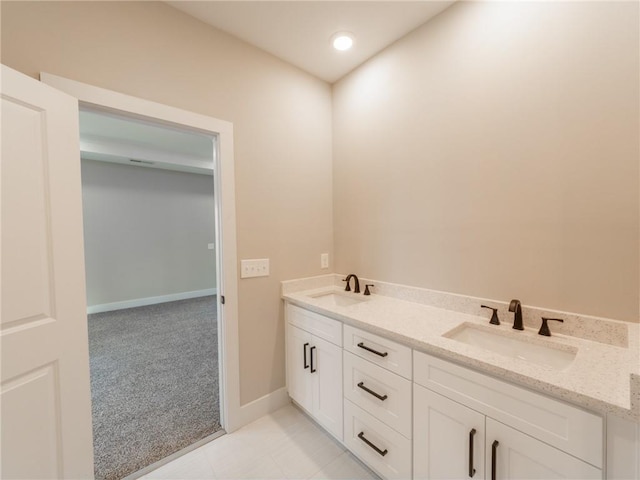 bathroom featuring vanity