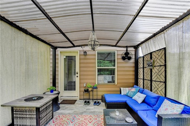 1211 Chapel Estates Way, Dacula, GA 30019 - sunroom featuring outdoor lounge area