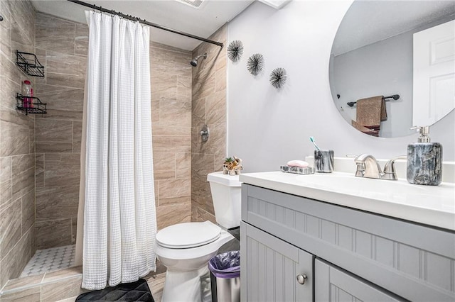 46 Le Parc Fontaine, Lithonia, GA 30038 - bathroom with vanity and a tile shower
