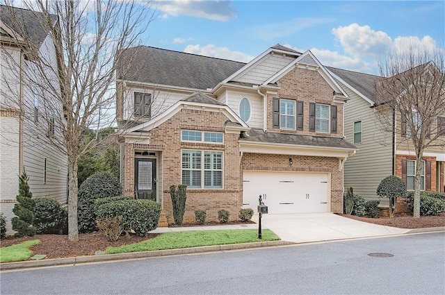 craftsman-style house featuring a garage