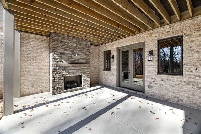 605 Claxton Ln, Milton, GA 30004 - view of patio with french doors
