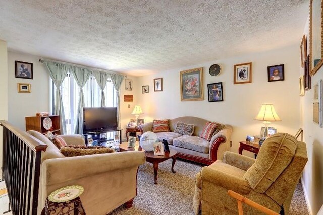 3576 Shrewsbury Ct, Snellville, GA 30039 - living area featuring a textured ceiling