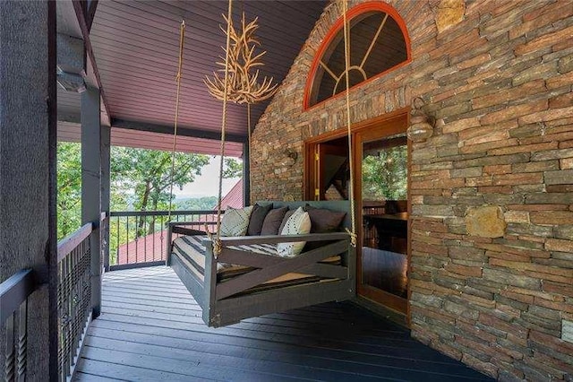 1363 Foxhound Trl, Ranger, GA 30734 - view of wooden deck