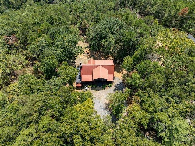 1363 Foxhound Trl, Ranger, GA 30734 - view from above of property featuring a forest