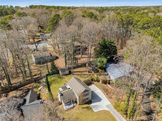 aerial view with a view of trees