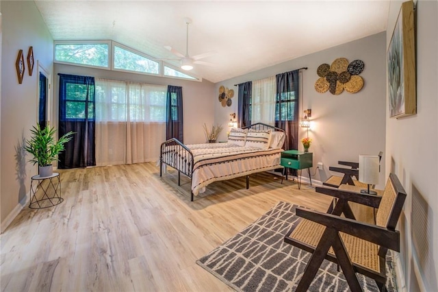 1019 Whippoorwill Rd, Monticello, GA 31064 - bedroom featuring vaulted ceiling and wood finished floors
