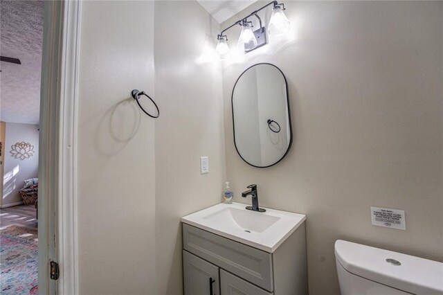 1019 Whippoorwill Rd, Monticello, GA 31064 - bathroom with vanity and a textured ceiling