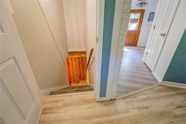 1019 Whippoorwill Rd, Monticello, GA 31064 - stairway featuring wood finished floors and baseboards