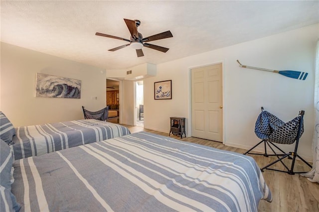 1019 Whippoorwill Rd, Monticello, GA 31064 - bedroom featuring light wood-type flooring and ceiling fan