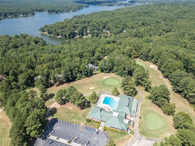 1019 Whippoorwill Rd, Monticello, GA 31064 - aerial overview of property's location with a large body of water and a golf course